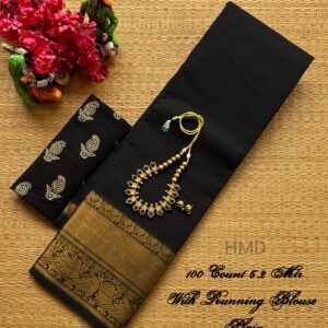 Chettinad Cotton Sarees With Running Blouse